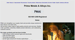 Desktop Screenshot of primemetals.net